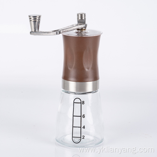 Hand coffee mill portable hand coffee glass grinder